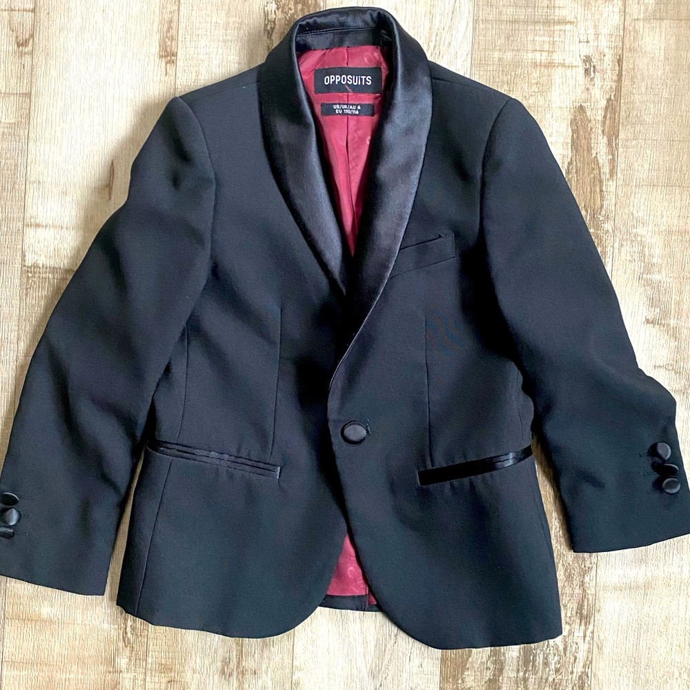 Boys Black Suit Jacket Blazer Opposuits NWOT